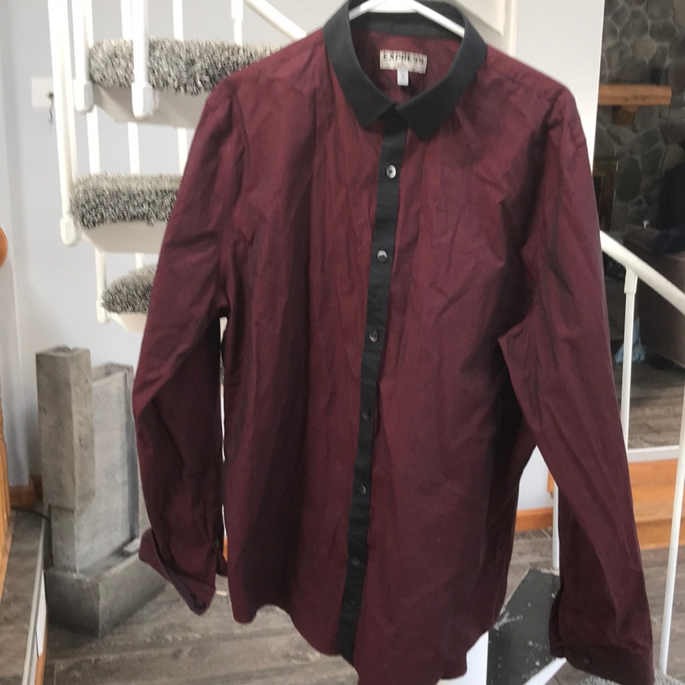 EXPRESS Button up Dress Shirt Long Sleeve XL